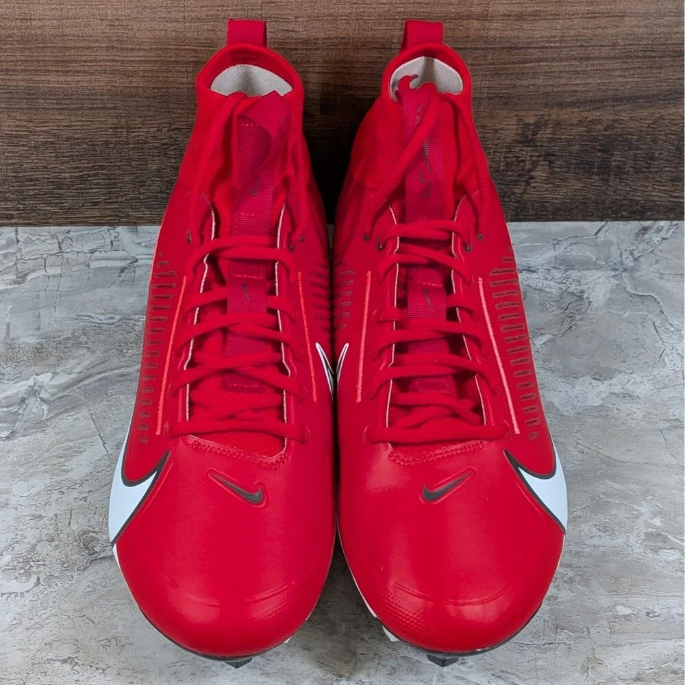 Nike Vapor Edge Pro 360 2 Men's 12 Univ. Red White Football Cleats DA5456-616